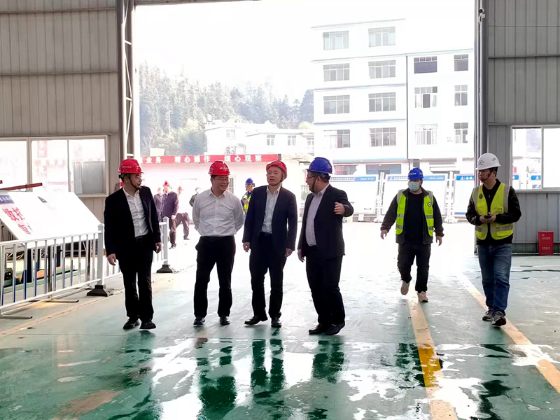 江西交通投資集團(tuán)黨委副書記謝兼發(fā)一行蒞臨吉康改擴建C1標(biāo)項目調(diào)研指導(dǎo)工作